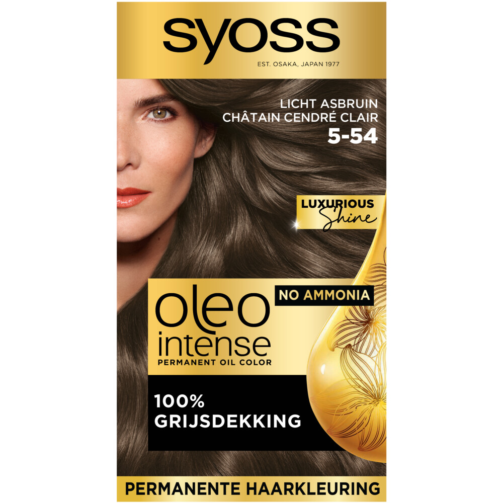 Syoss Oleo Intense Haarverf 5-54 Licht Asbruin
