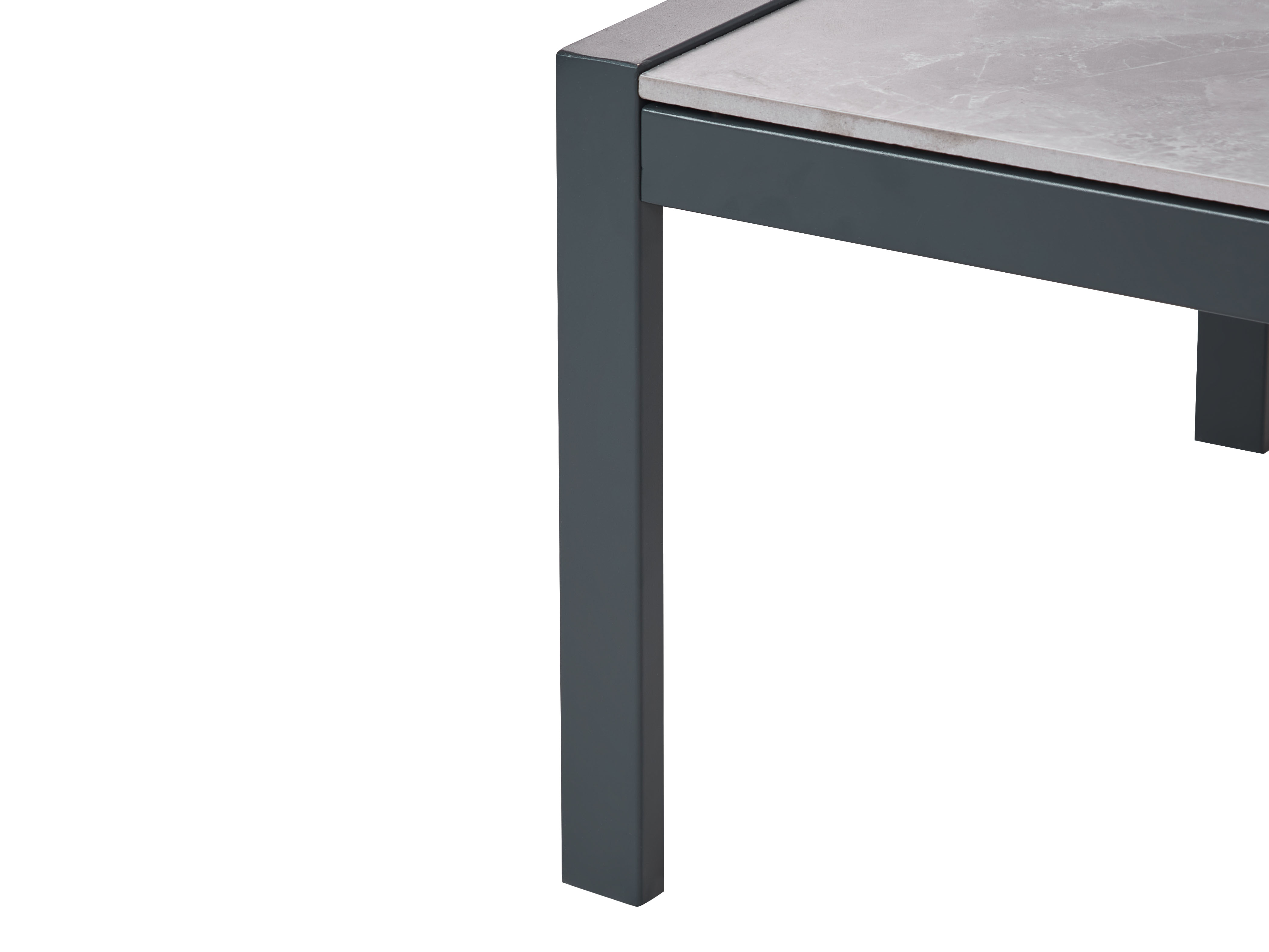 Loungeset met tafel 5-zits SKALA Metaal Lichtgrijs