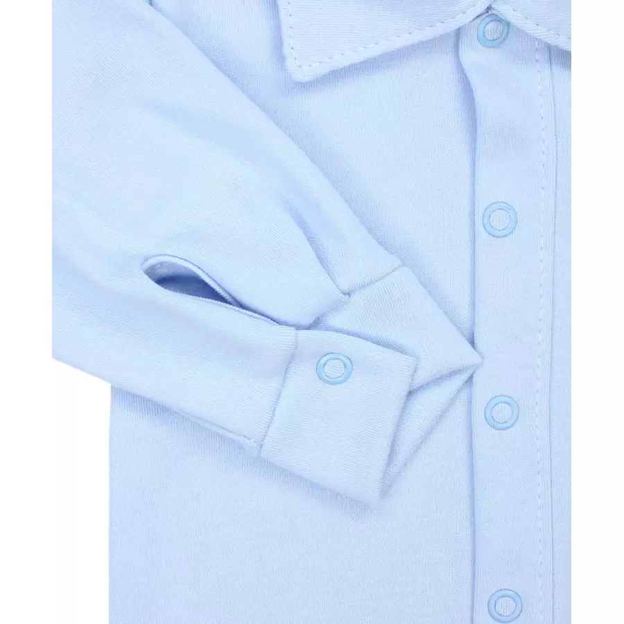 TupTam Baby Jungen Langarm Kurzarm Body mit Kragen blau