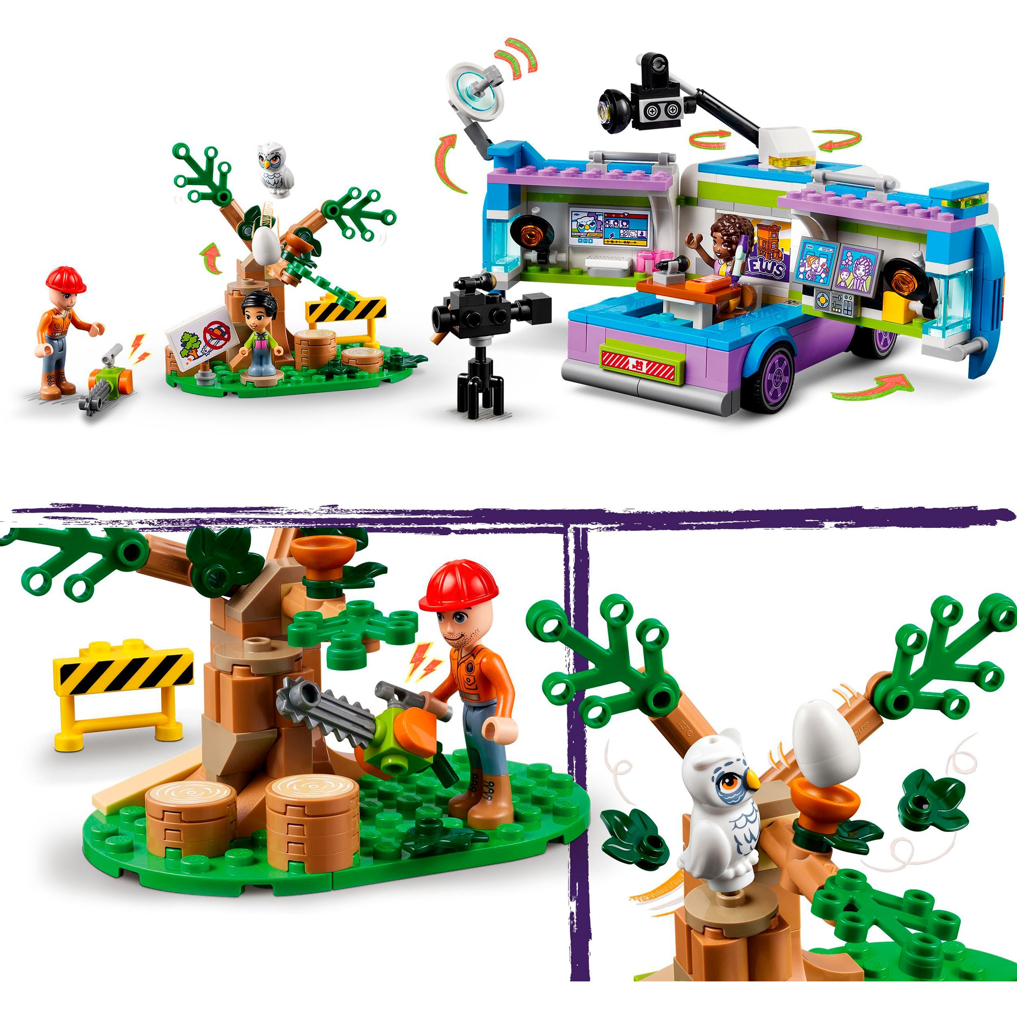 LEGO Konstruktionsspielzeug Friends Nachrichtenwagen