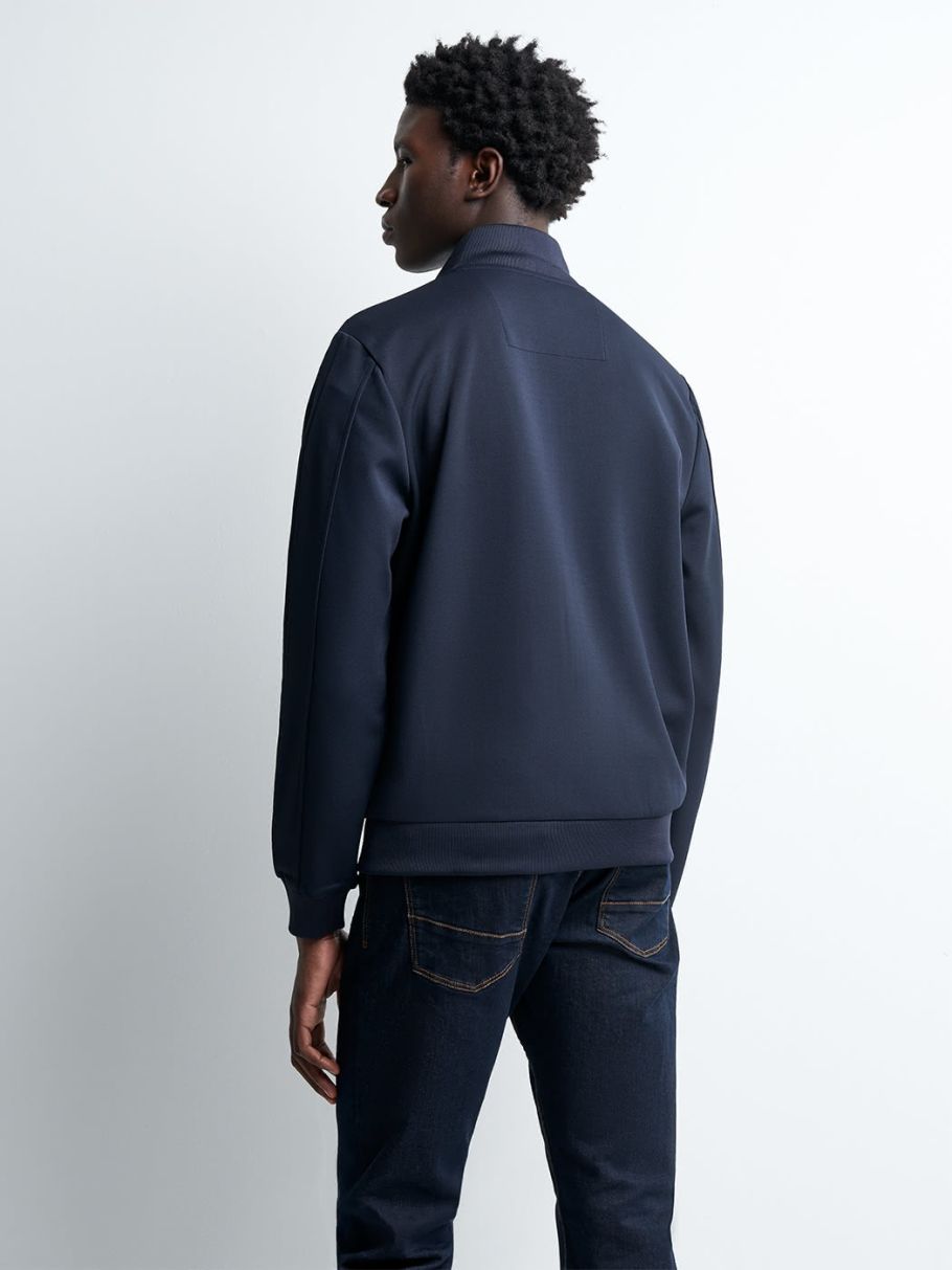 Veste légère col montant uni