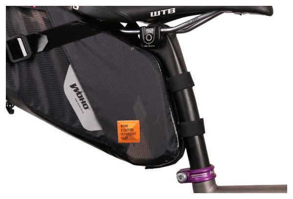 Sacoche de Selle Woho XTouring Saddle Bag Dry M 8-12L Noir Cyber-Camo Diamond