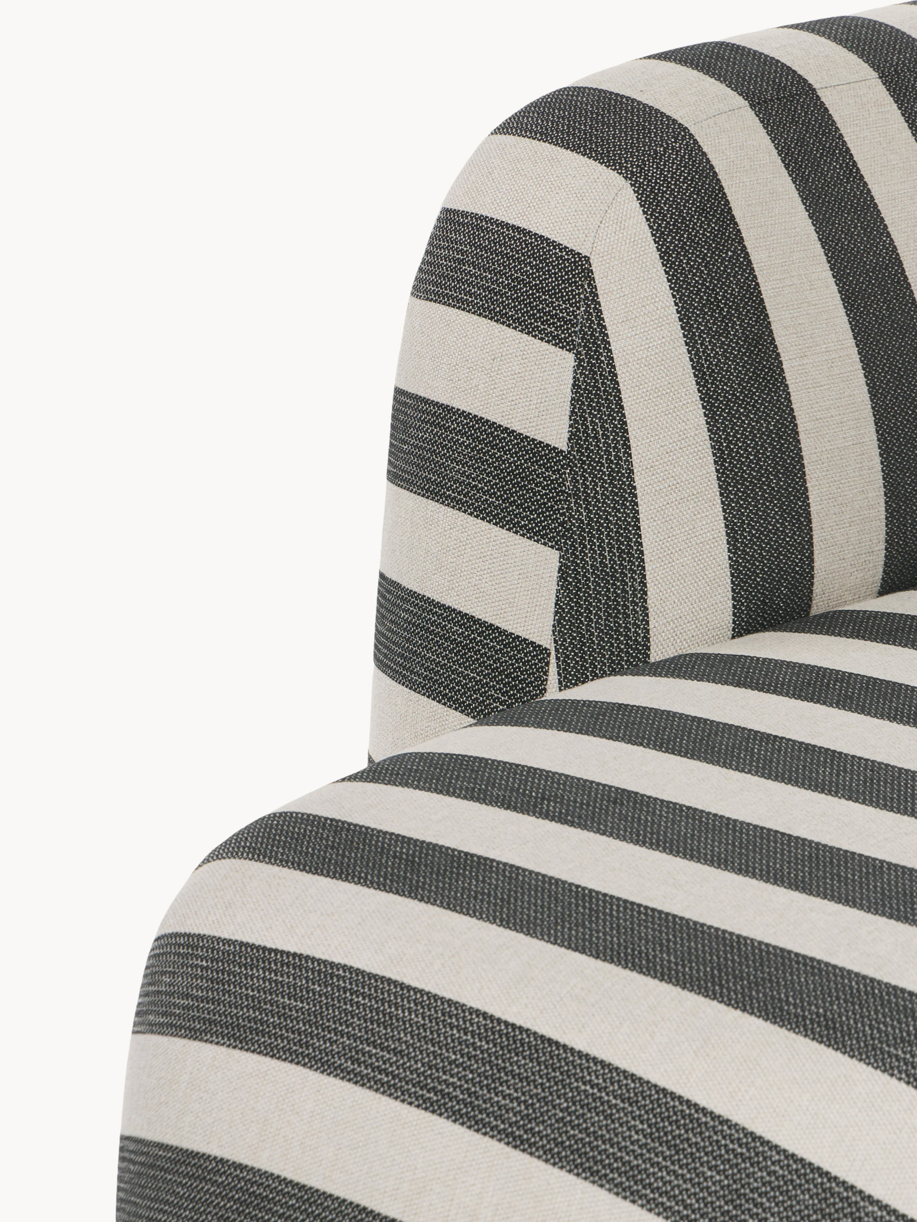 Gestreepte chaise longue-module Wolke