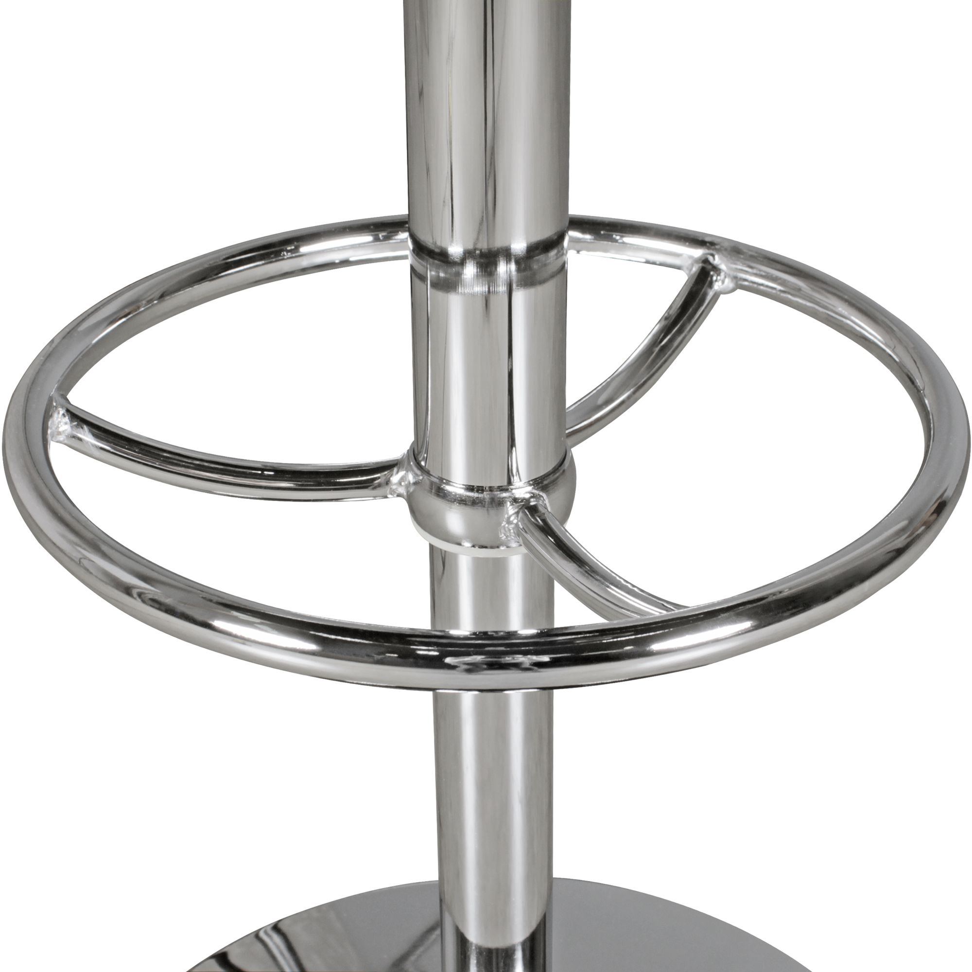 KADIMA DESIGN Retro-Bartisch, Verstellbare Höhe, Aluminium-Look, Kunstleder - Trendig & Stabil