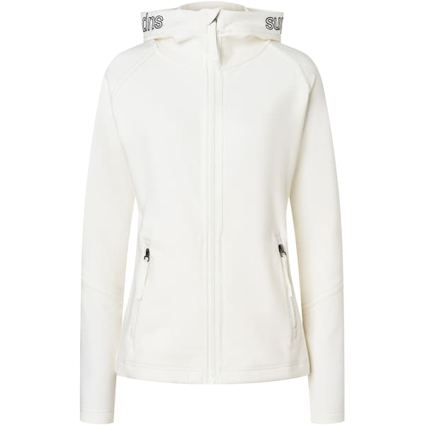 Veste polaire randonnée SUPER.NATURAL W ALPINE ACTIVE HOODIE FRESH WHITE