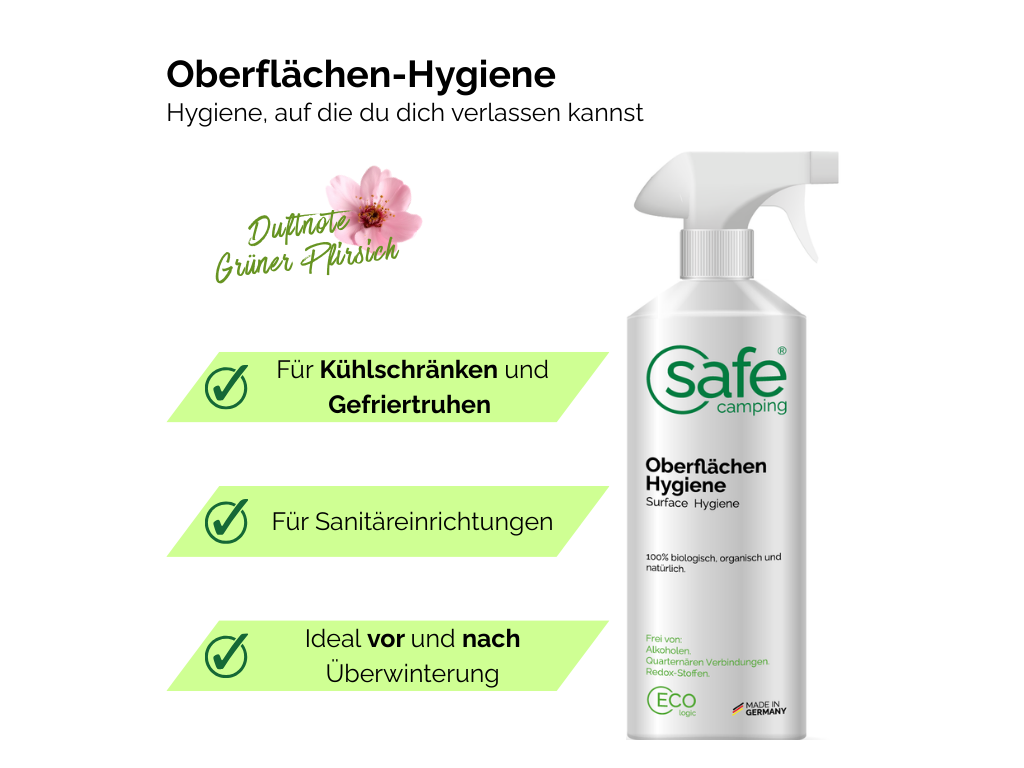 SAFE CAMPING Oppervlakte-Hygiëne - 1 liter