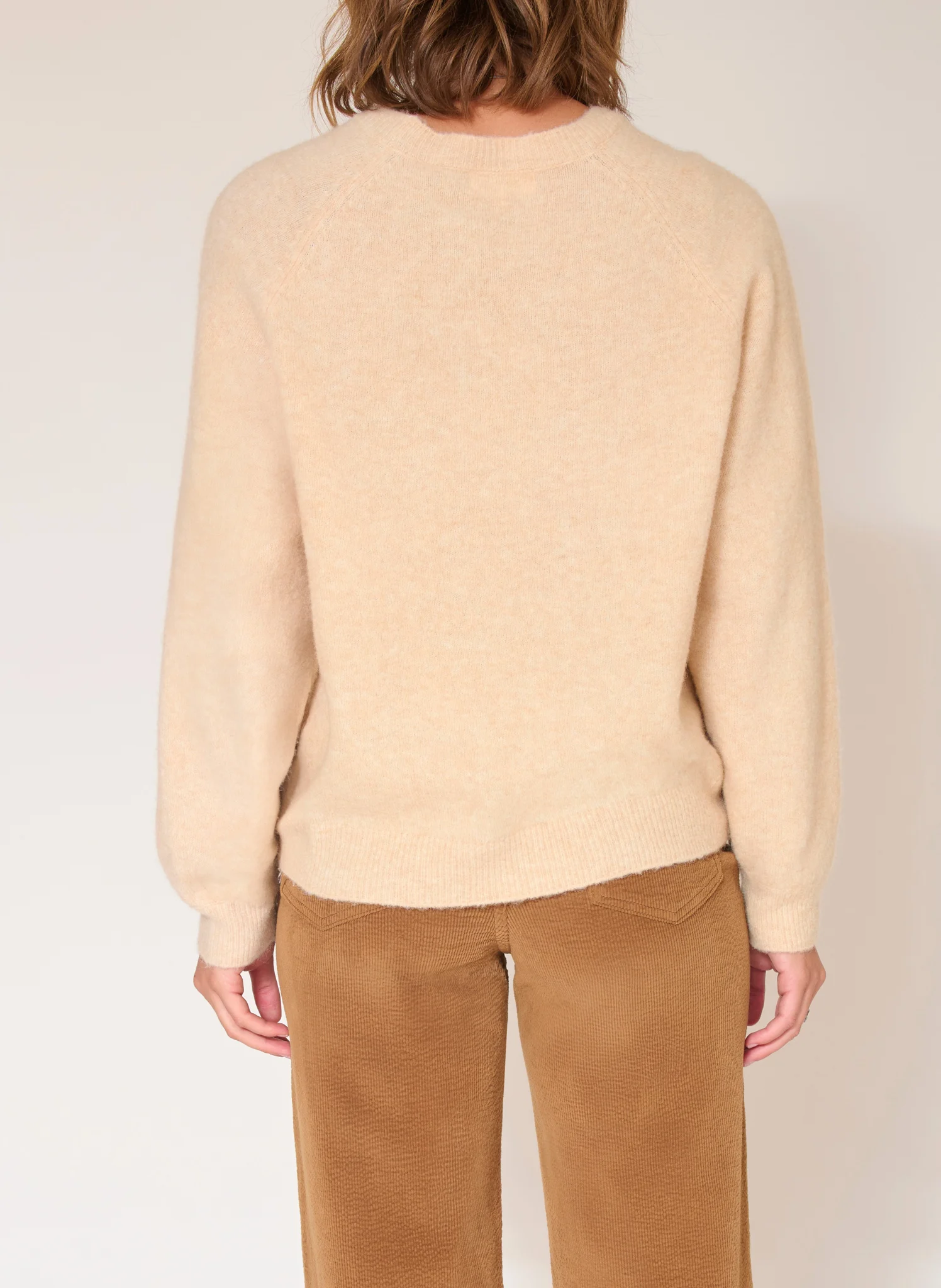 KOSOVO - Pull oversize à col rond | Beige