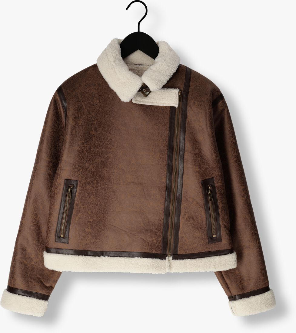 NEO NOIR bruine neo noir teddy jas sadie teddy jacket