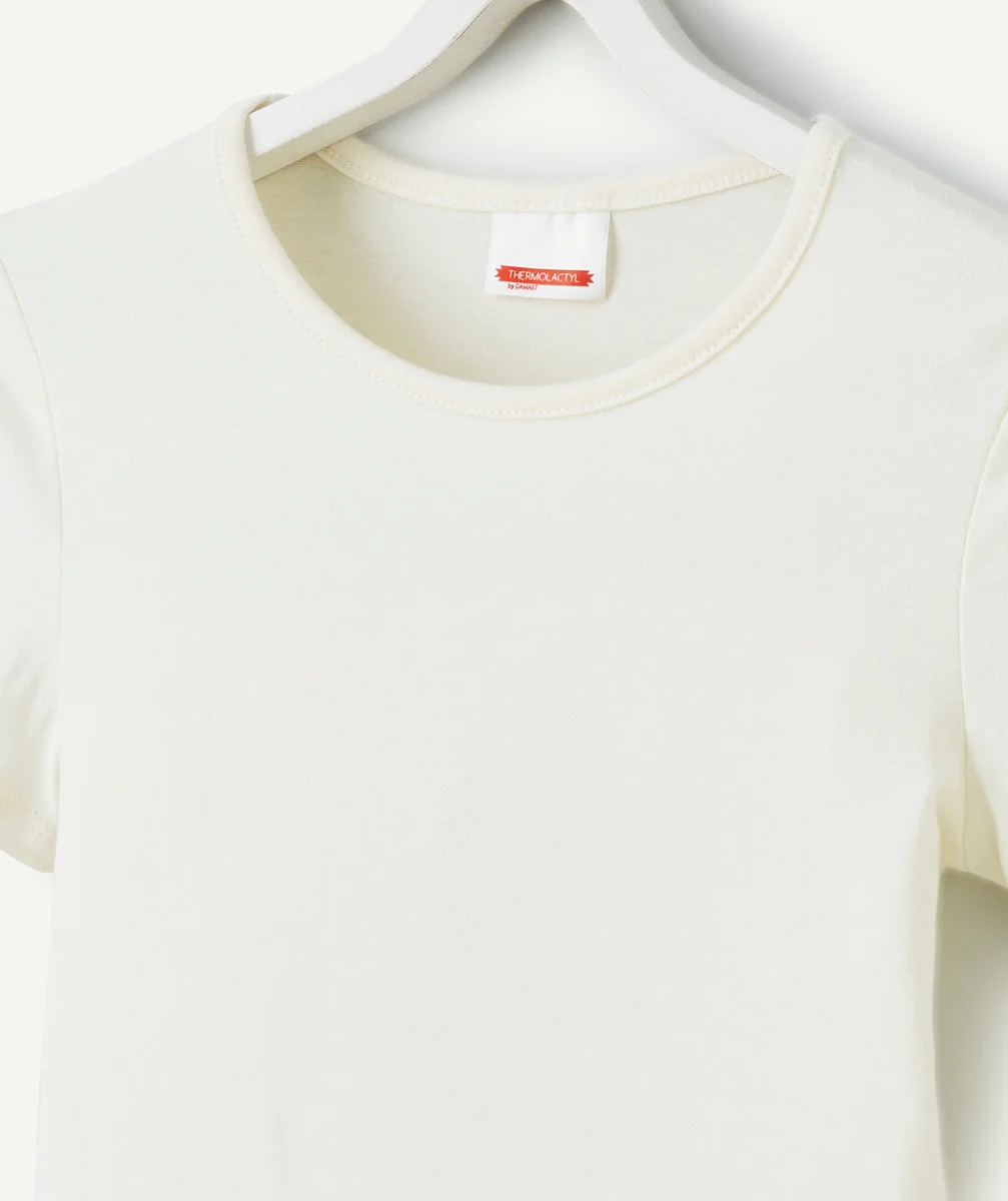 DAMARTT-SHIRT MANCHES COURTES MICROFIBRE THERMOLACTYL SENSITIVE ÉCRU