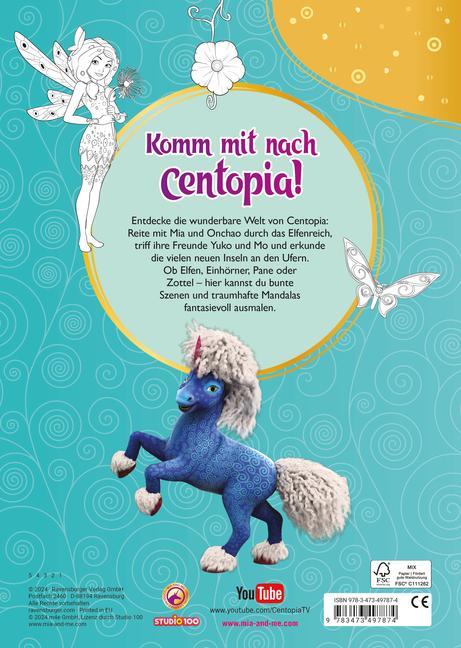 Mia and me: Mein magisches Malbuch - ab 5 Jahren - Elfen und Einhörner zum Ausmalen