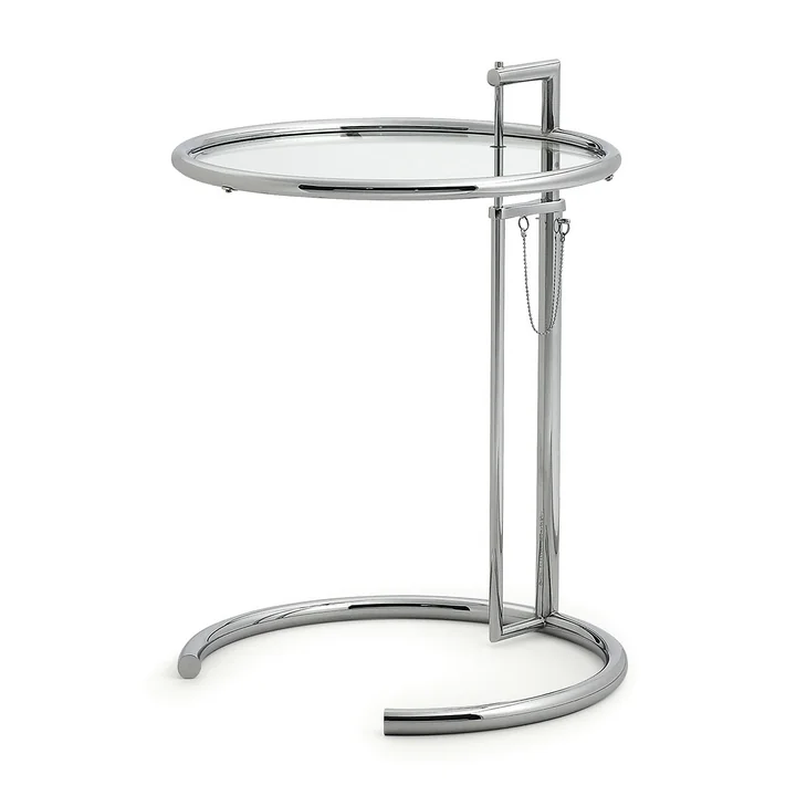 ClassiCon - Adjustable Table E1027, chrom / Kristallglas