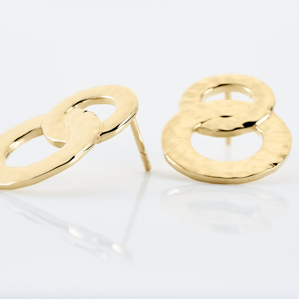 Boucles D'oreilles Pendantes Dolie Plaqué Or Jaune