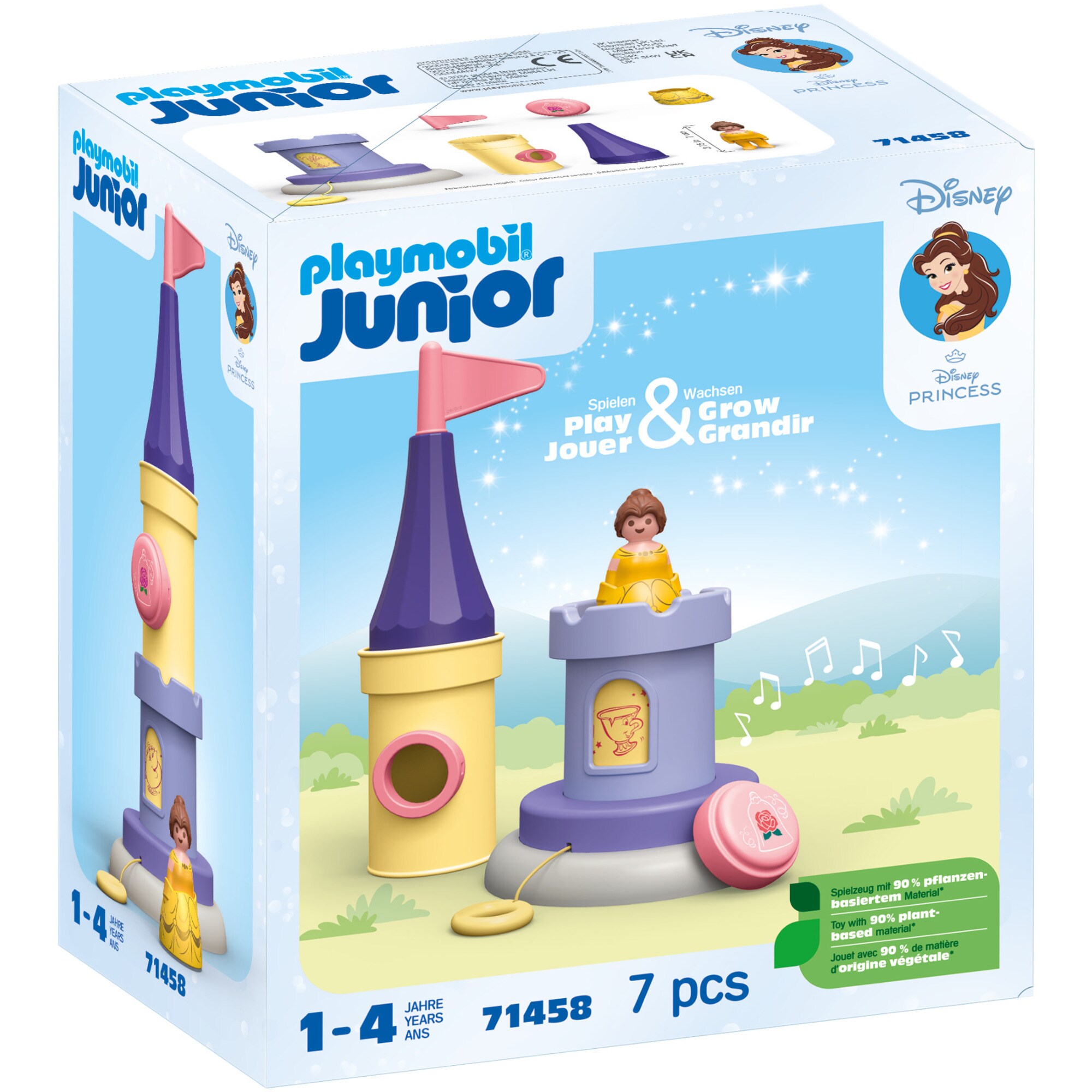 PLAYMOBIL Konstruktionsspielzeug Junior & Disney: Belles Spielturm mit Melodie