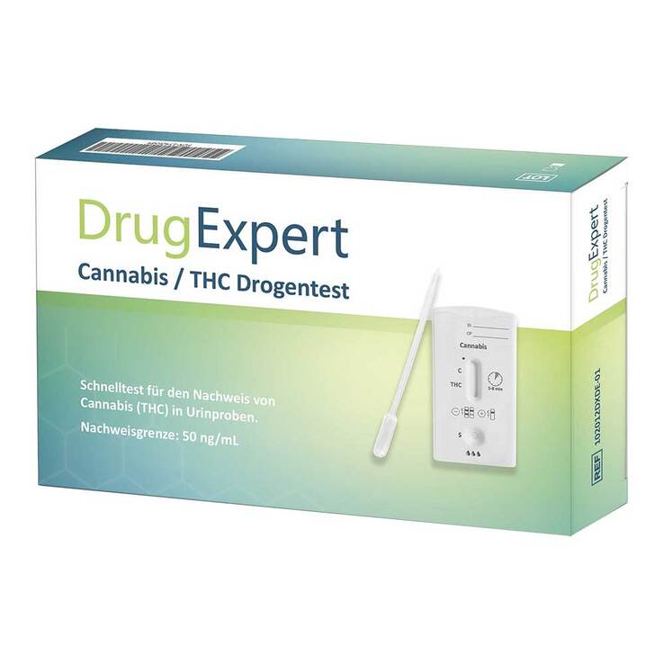 DrugExpert Cannabis / THC Drogentest 50 ng/ml Testkassette, 1 St