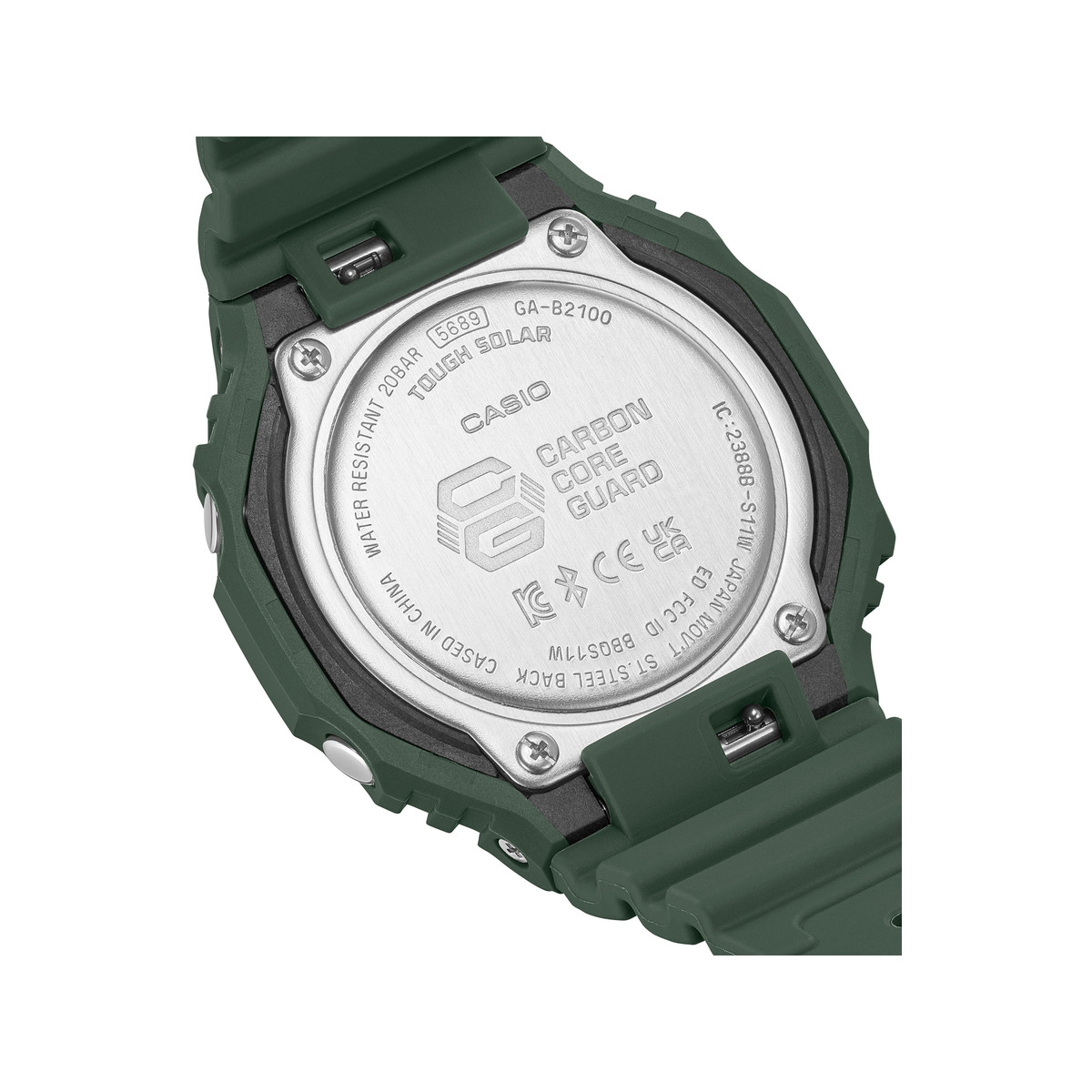 Montre G-SHOCK homme bracelet résine vert sapin