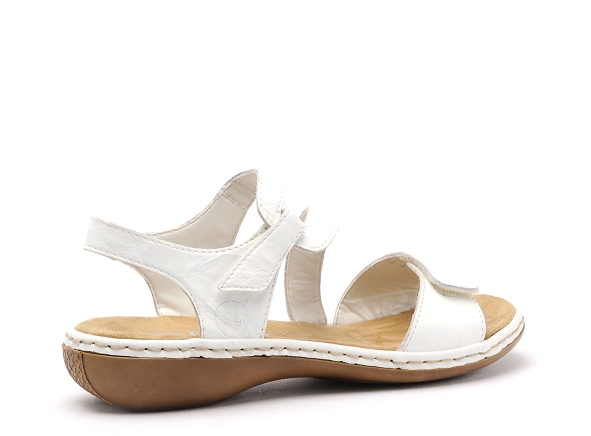 Rieker nu pieds plats femme 659c7 blanc
