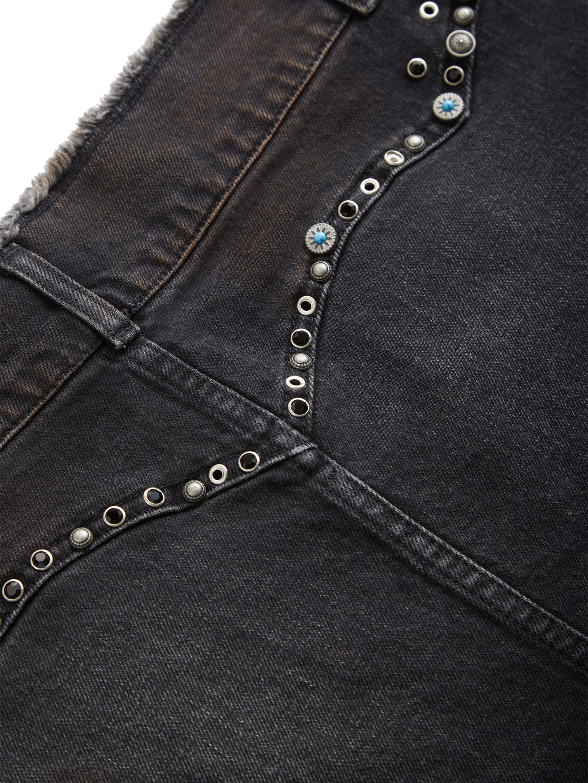 saia jeans estilo western