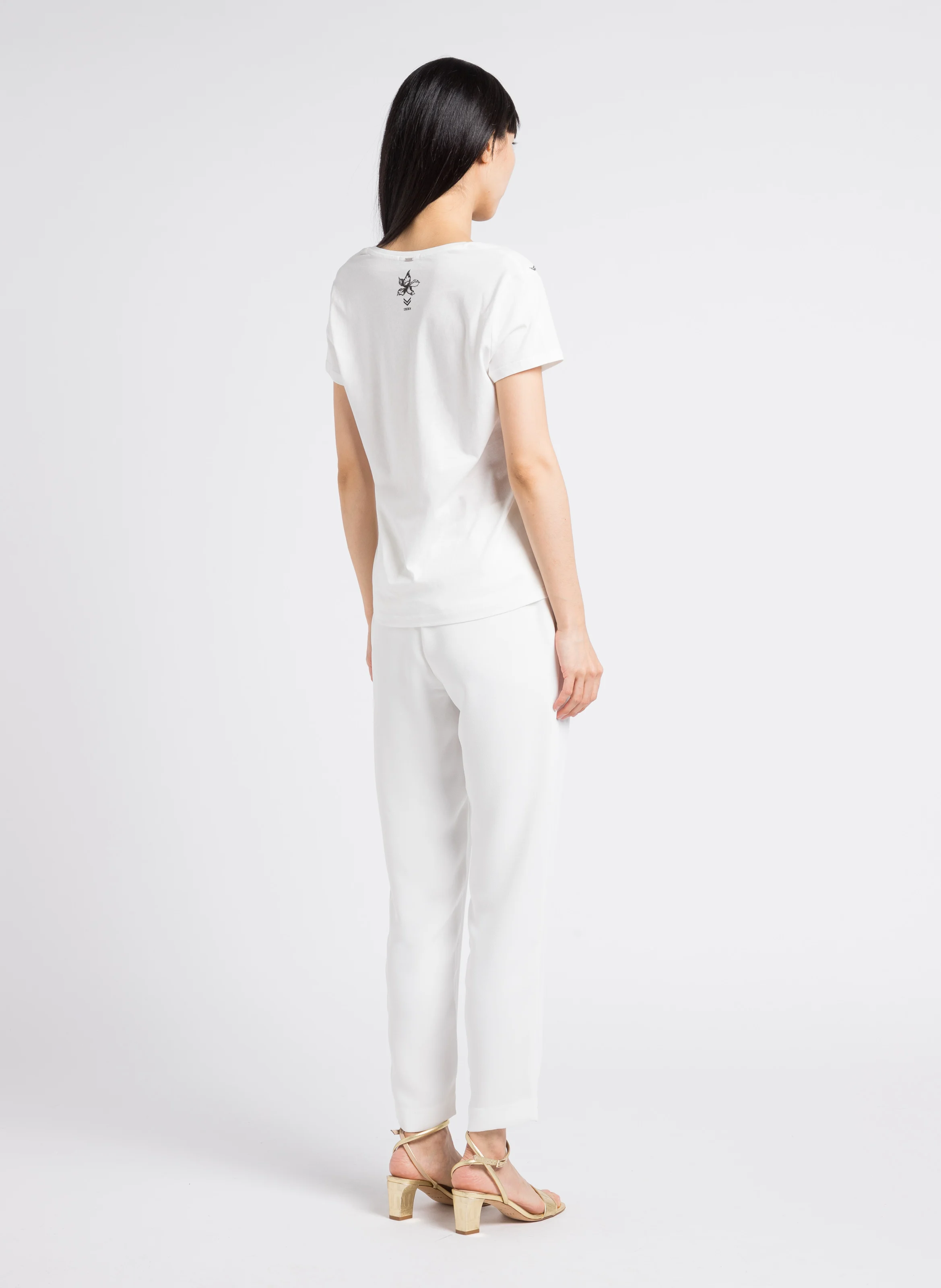 Pantalon carotte | Blanc