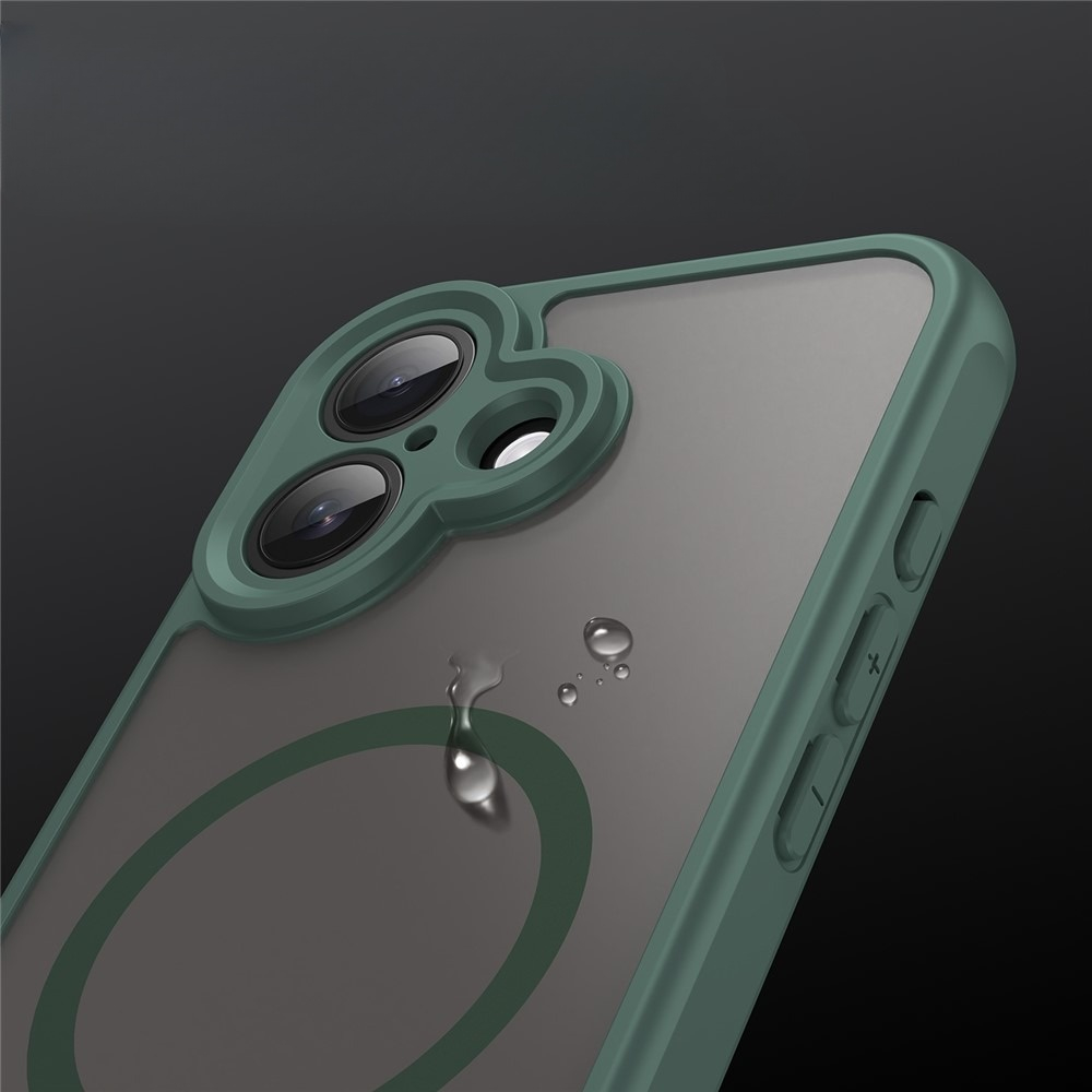 iPhone 17 MagSafe Hybrid Hülle mit TPU Bumper - Grün