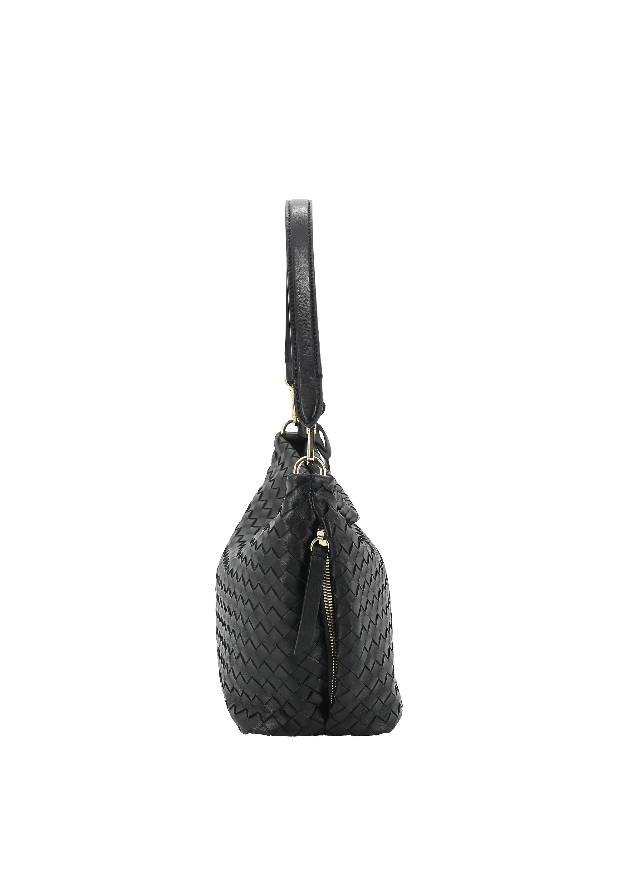 Hobo EBONY SMALL Leather Piuma Opaco Standard