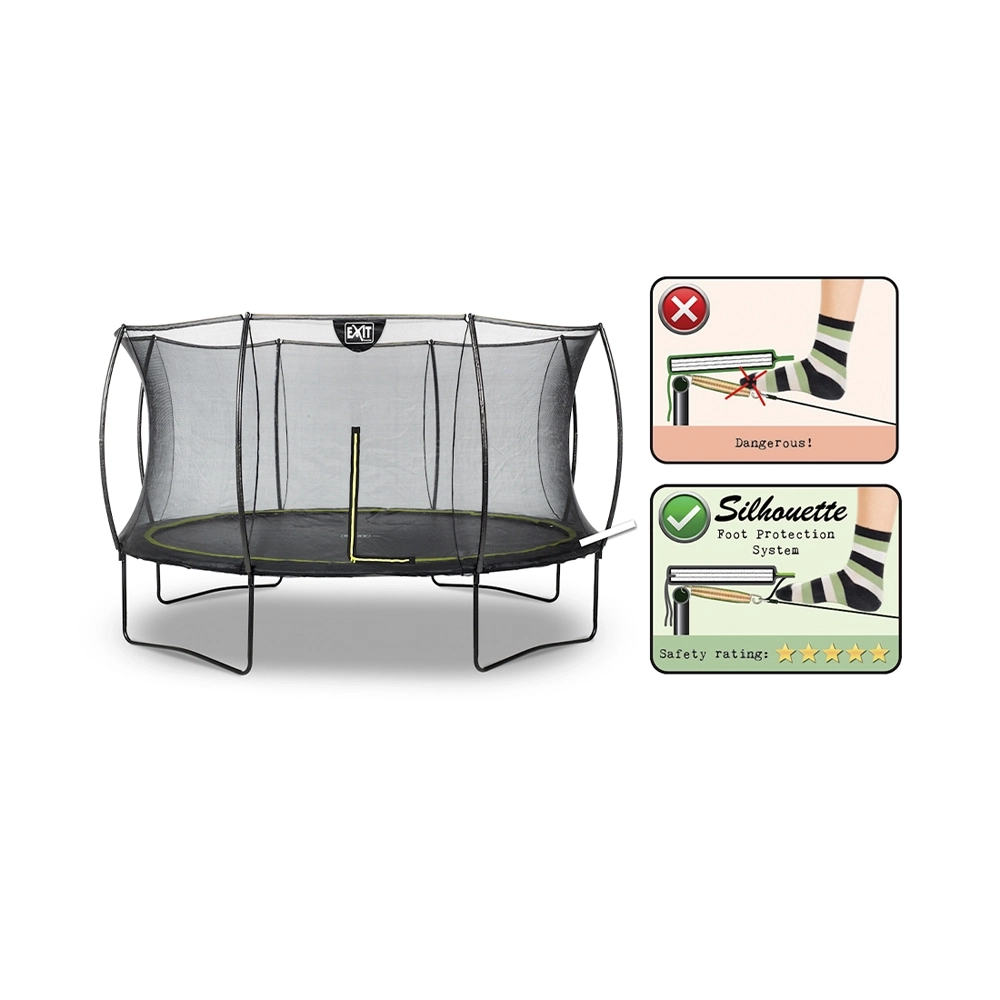 EXIT Silhouette Trampolin Ø366cm schwarz