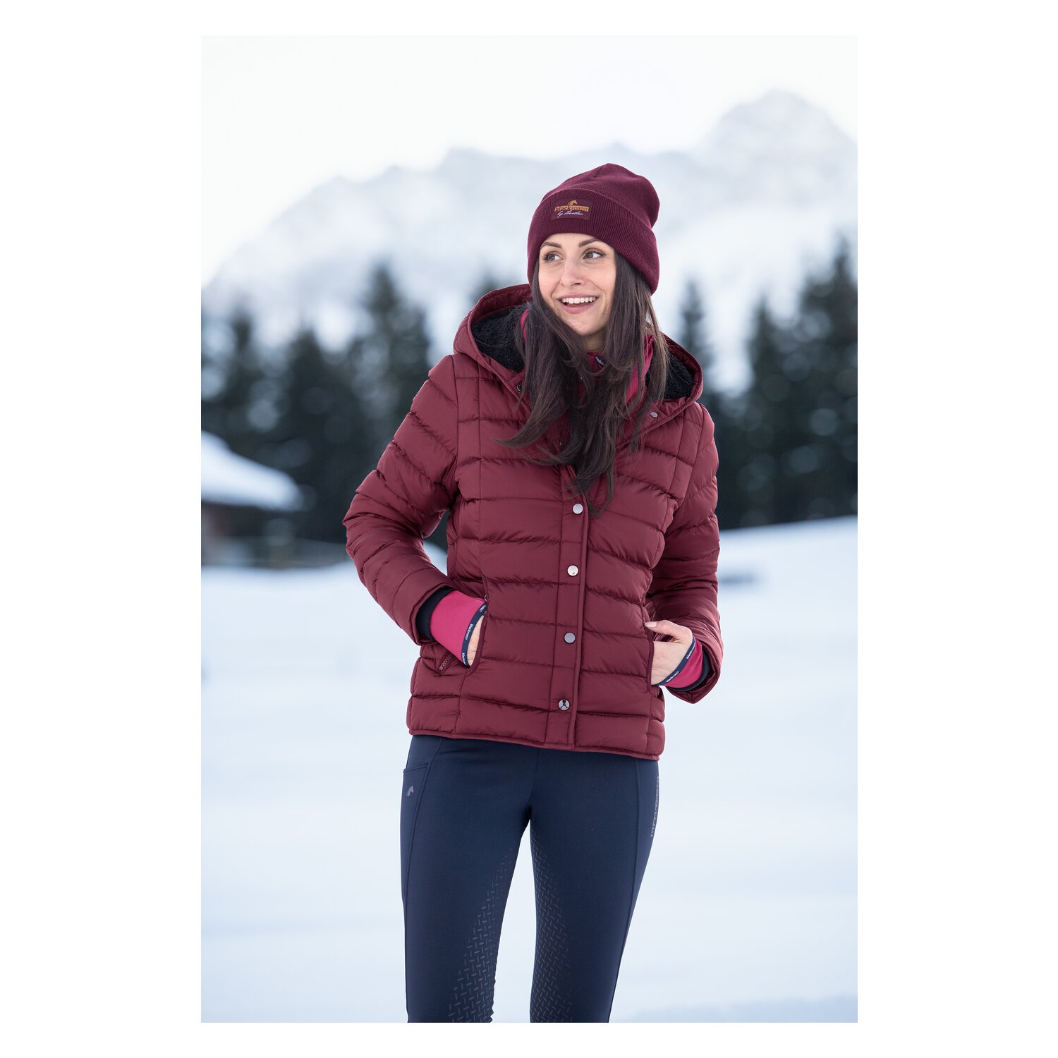 black forest Steppjacke Valencia  - cherry