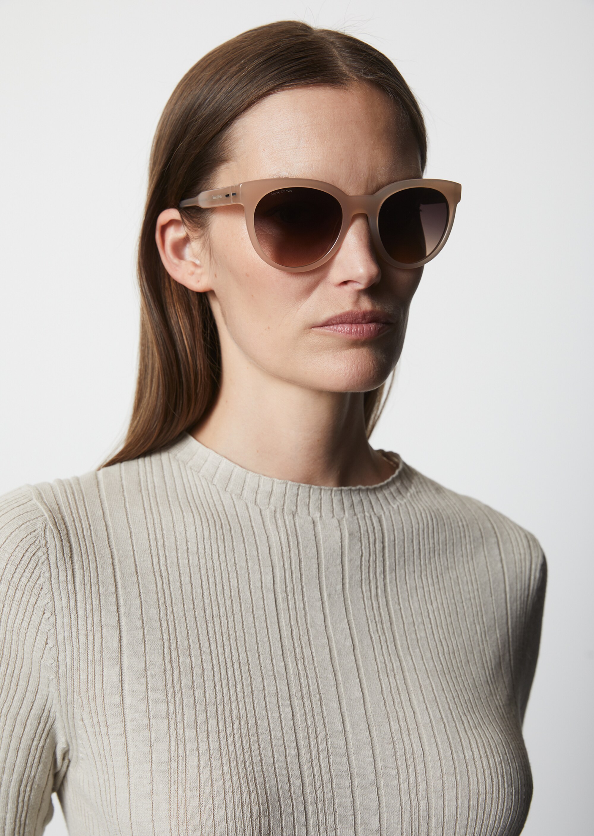 Damen-Sonnenbrille mit breitem Bio-Acetat-Rahmen