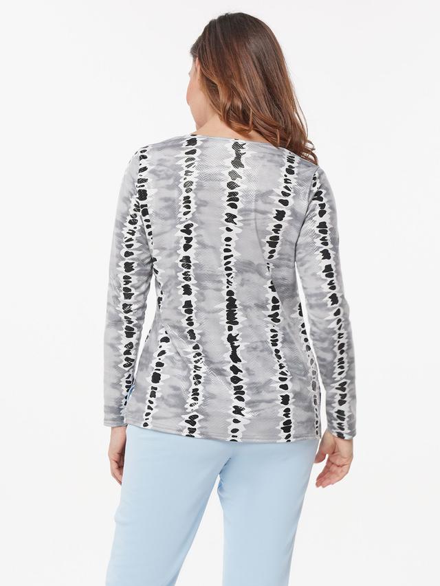 Blusenshirt mit Zierreißverschluss