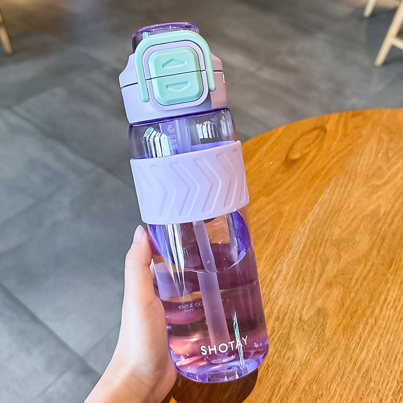 Choyce - Plastic drinkfles met rietje (verschillende designs)
