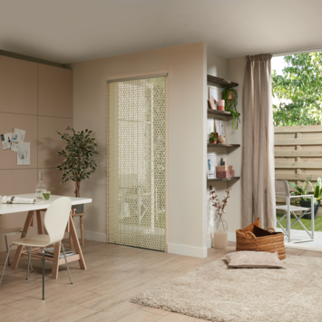 Livn deurgordijn Tube wit 90x210 cm