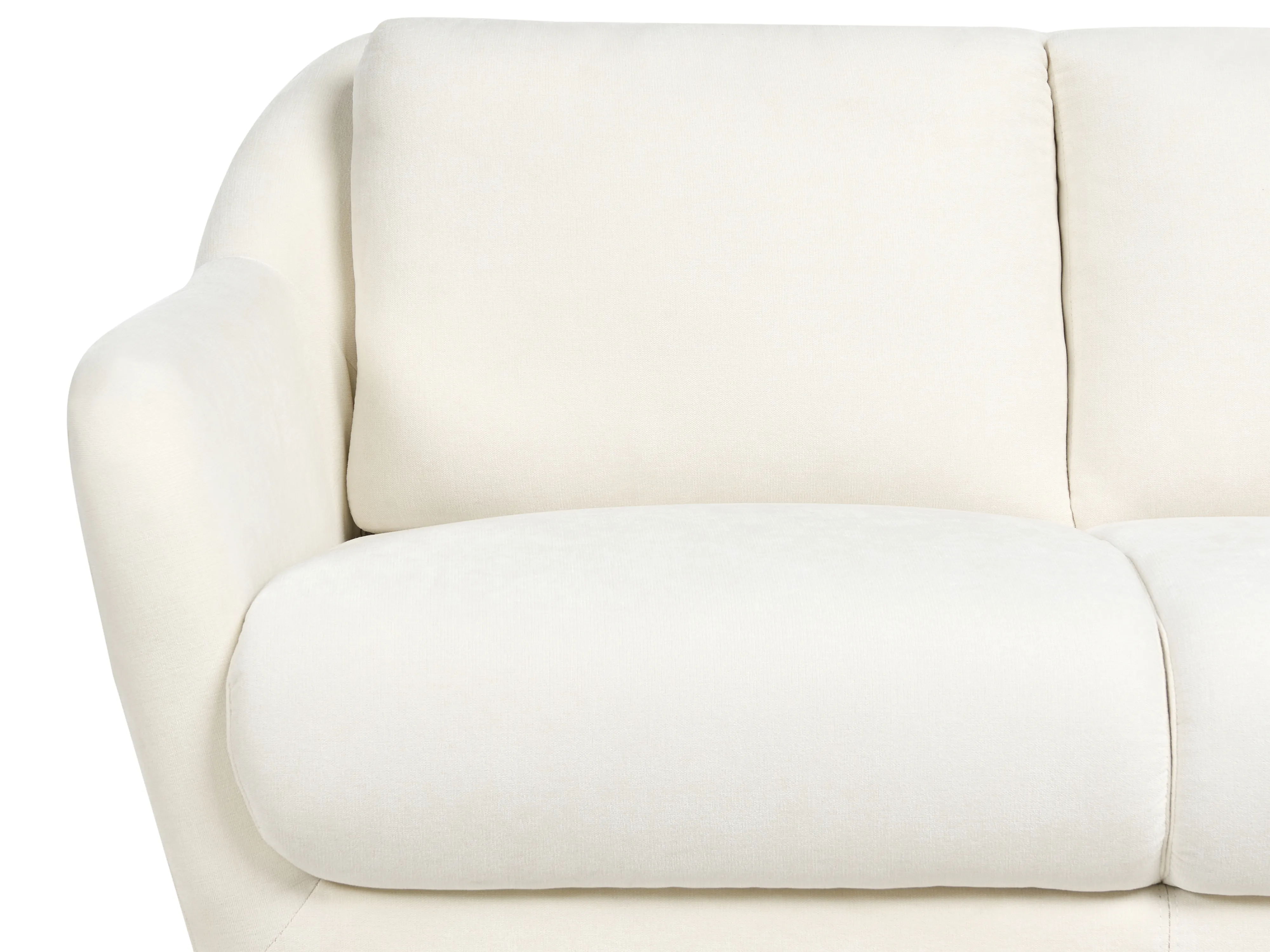 Bankenset 3-zits EIBY Chenille Wit