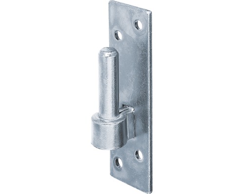 Scharnier op plaat, verzinkt, 14 mm