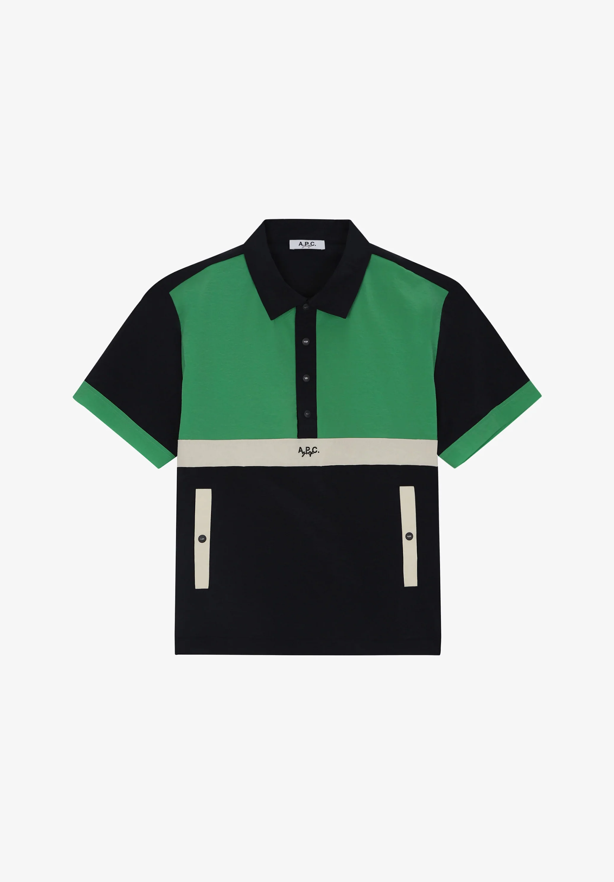Veste coupe-vent manches courtes A.P.C. Golf - Marine