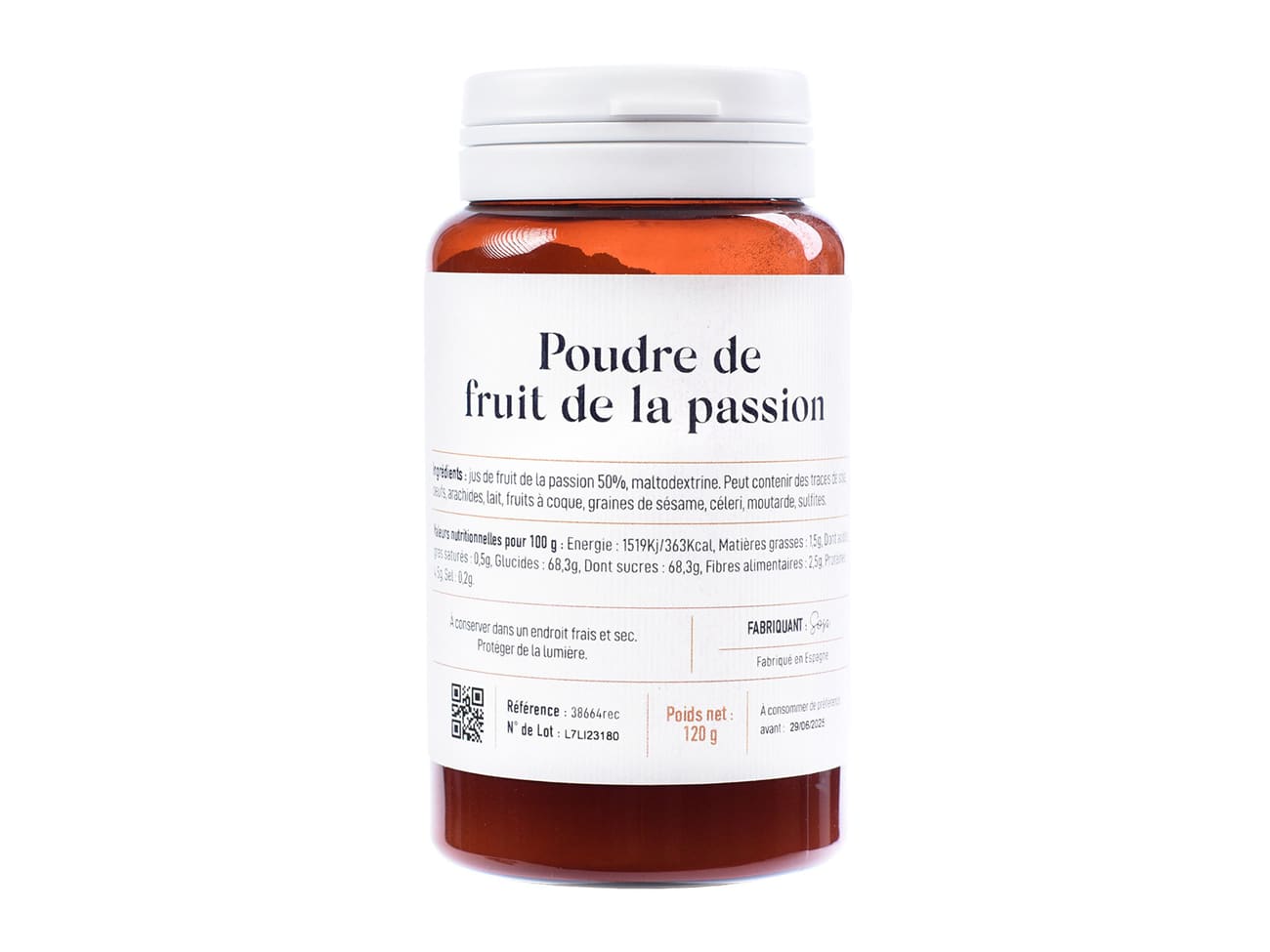 Poudre de fruits de la passion - 120 g - Sosa