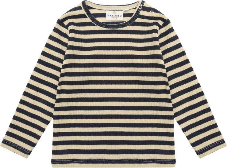 The New TNSFro Uni L_S Rib Tee Navy blazer