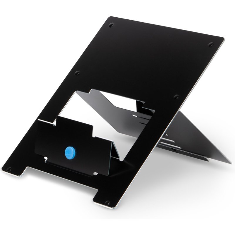 R-Go Tools Support pour ordinateur portable R-Go Riser, pliable, ergonomique et réglable, aluminium Hylite, noir