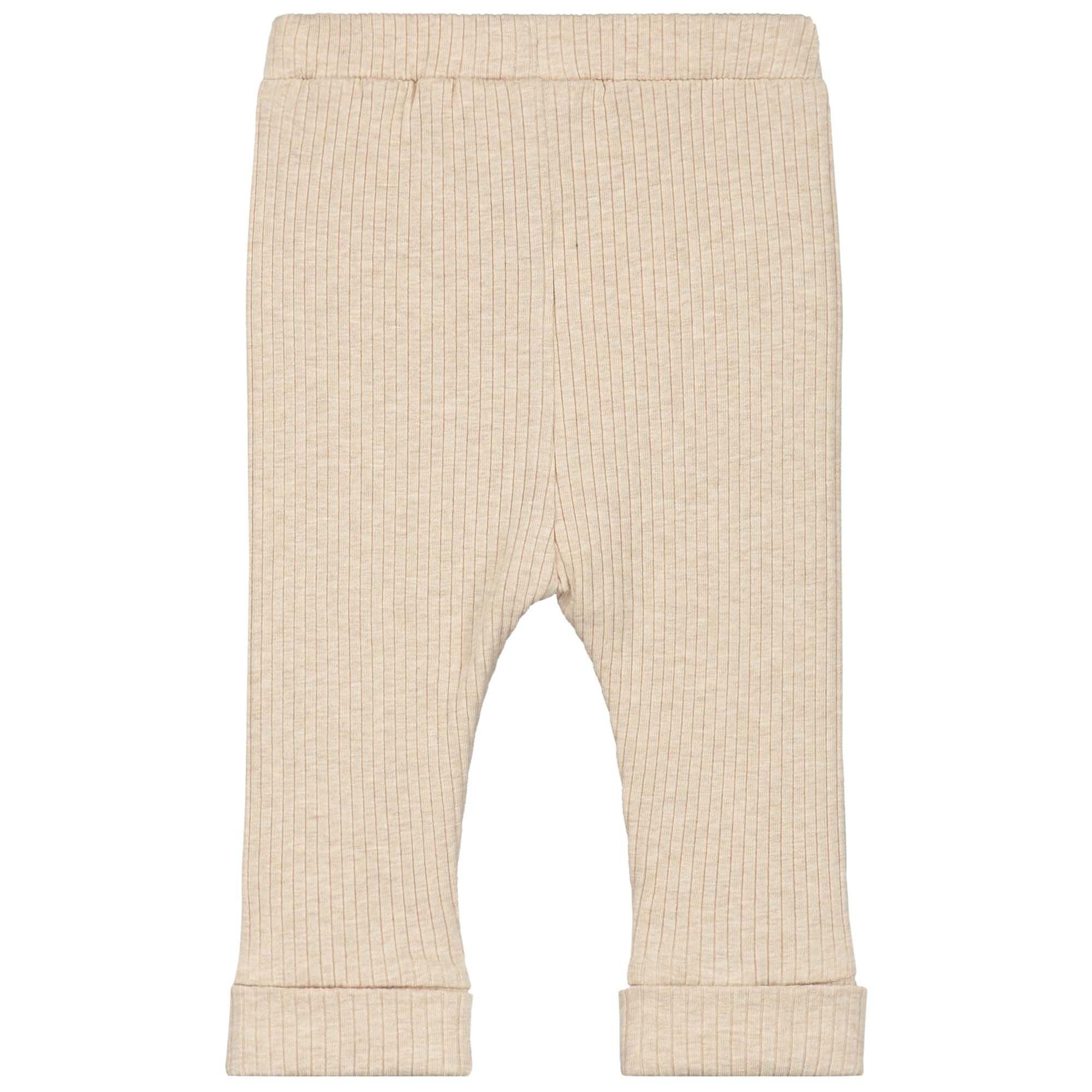 Prénatal newborn broek rib  effen beige