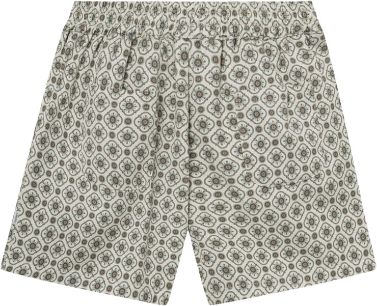 Les Deux Tapestry Shorts Ivory/light jade green