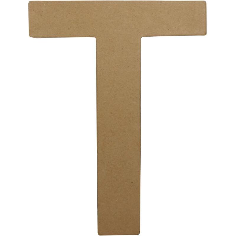 Lettre T fantaisie - Kraft