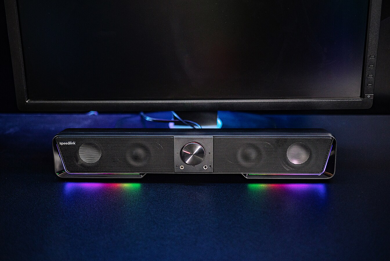 SPEEDLINK GRAVITY RGB Stereo Soundbar, black