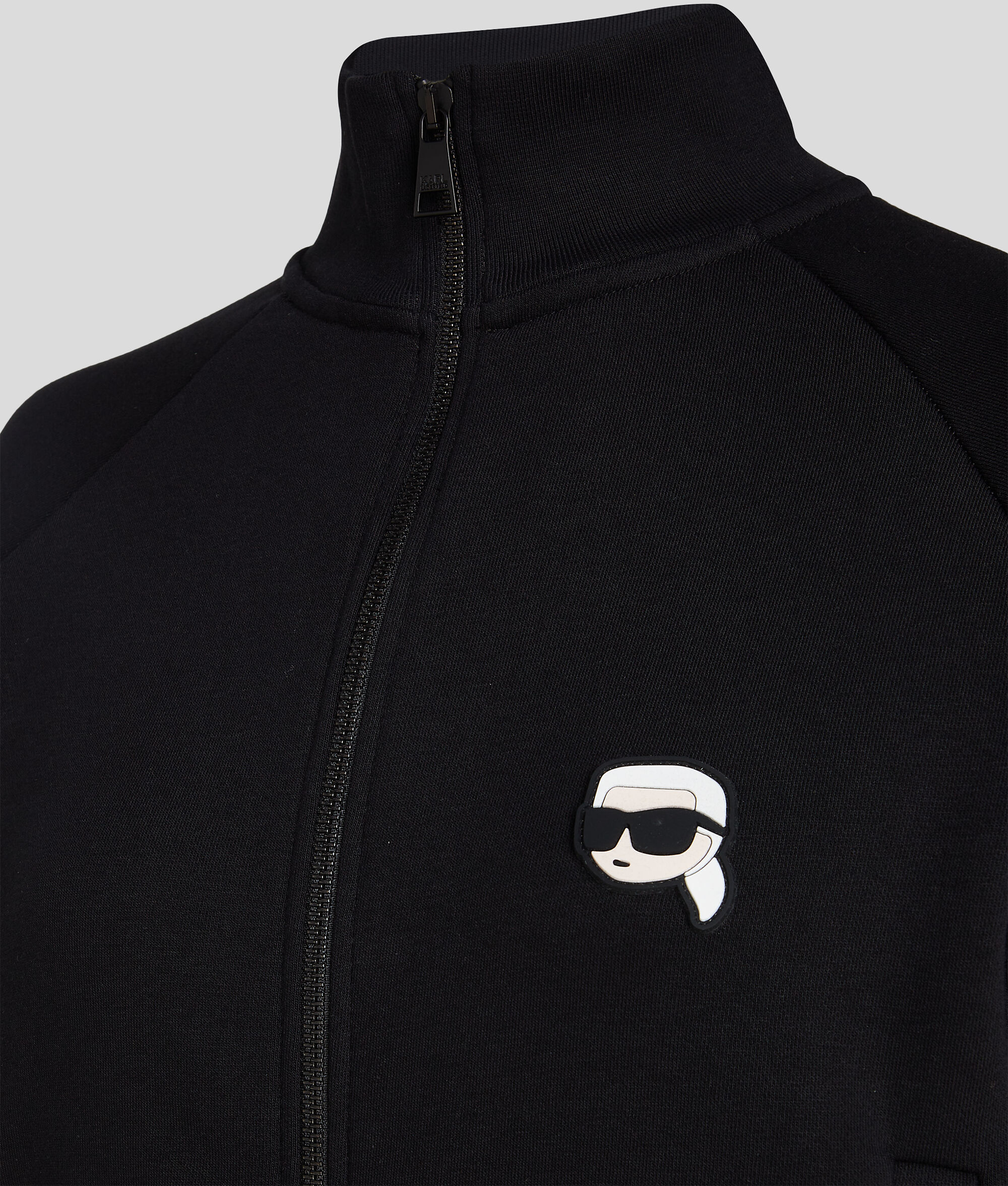 SWEAT-SHIRT ZIPPÉ AVEC EMPIÈCEMENT K/IKONIK KARL