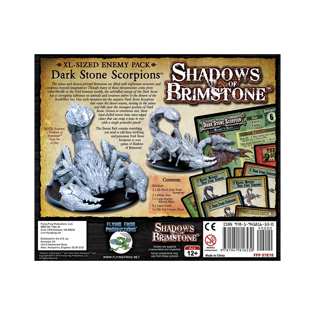 Shadows of Brimstone – Dark Stone Scorpions XL Enemy Pack Expansion
