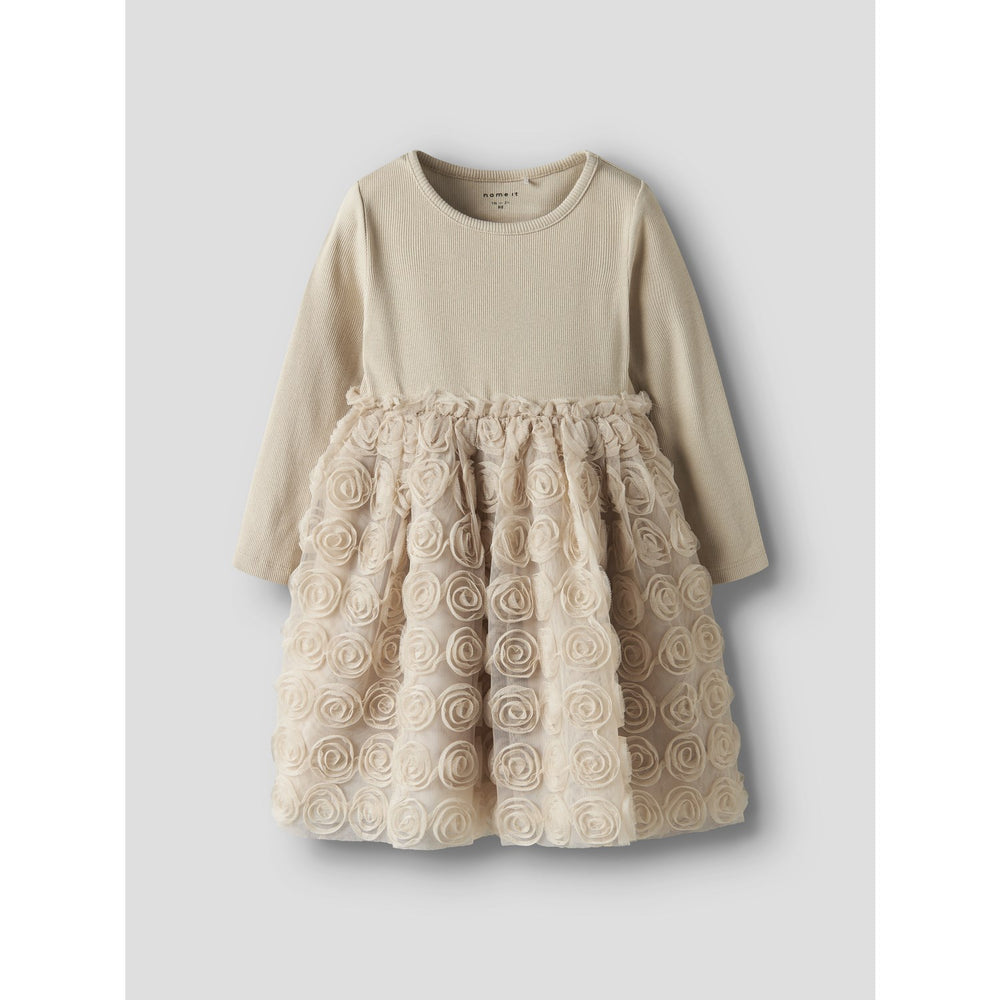 Køb Name It Cement Nmfsykia Tulle Ls Dress