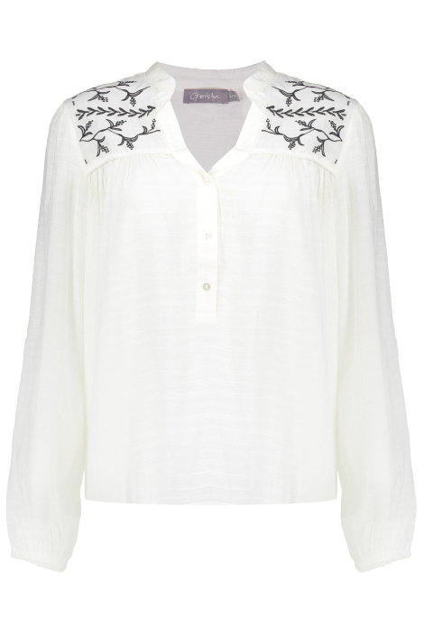 Geisha witte dames blouse