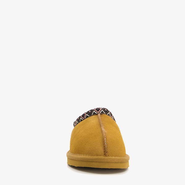 Hush Puppies suède dames pantoffels cognac