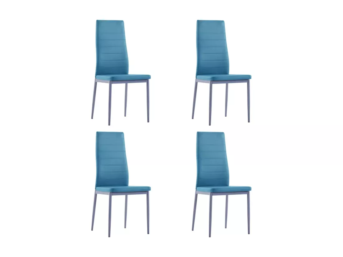 Ensemble de salle à manger 5 pcs Bleu
