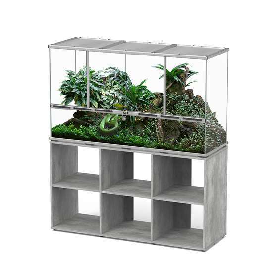 Terrarium et Meuble Standard Béton L.132xP.45xH.75cm