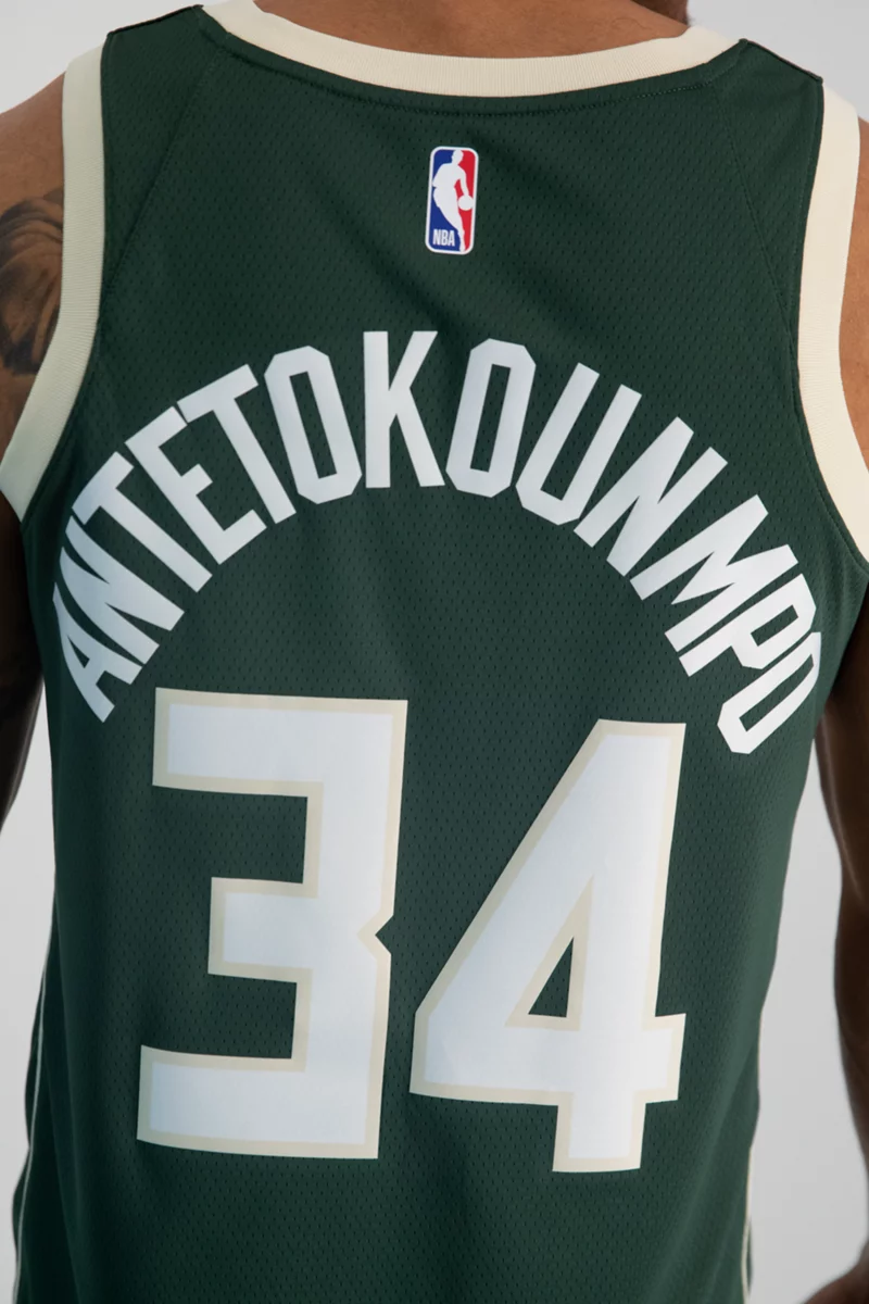 Nike Milwaukee Bucks Icon Edition Giannis Antetokounmpo Herren Basketballtrikot