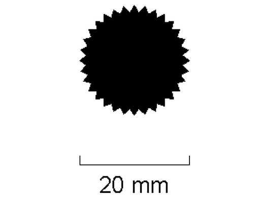 Ronde beukenhouten staaf, geribbeld ruw Ø 20 mm L: 1000 mm