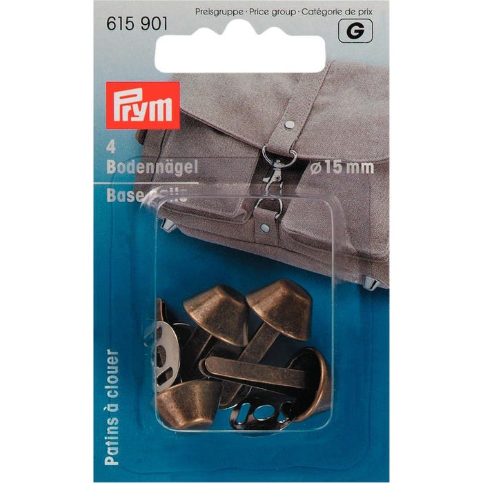 Prym-Bodemnagels voor tas 15 mm
